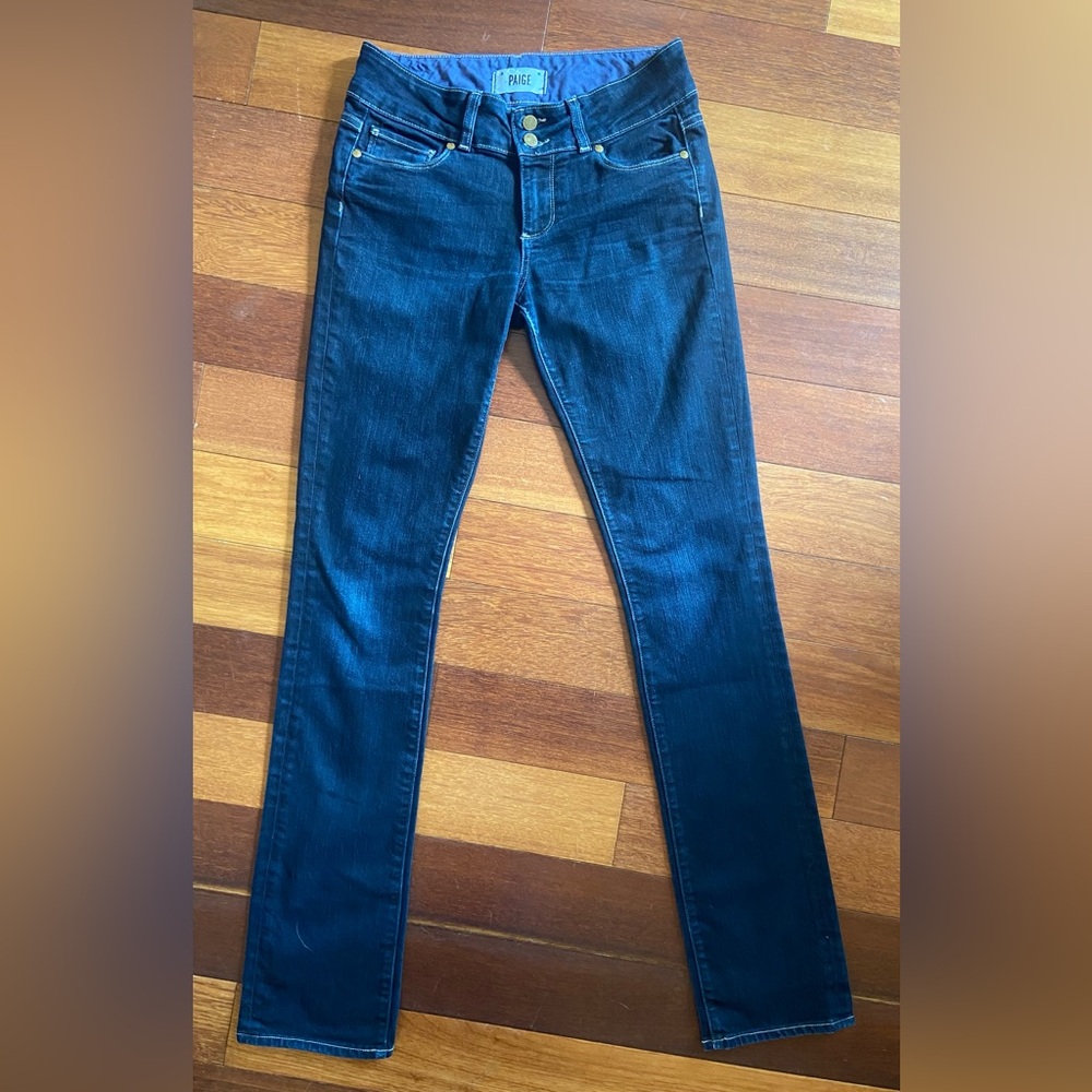 ✨HOST PICK✨ PAIGE Hidden Hills Straight Leg Woman’s’ Denim Jeans Size 26W x 33L - Picture 1 of 9